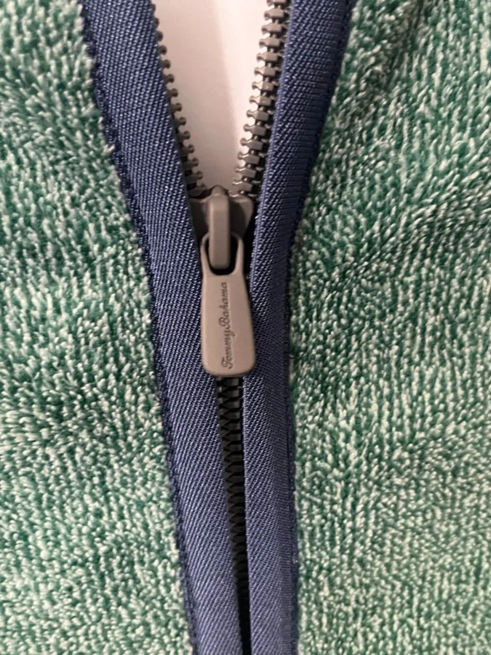 🌴 Tommy Bahama Men’s Blue Green Deep Pile Fleece 1/4 Zip Jacket XL 🔥